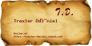 Trexler Dániel névjegykártya